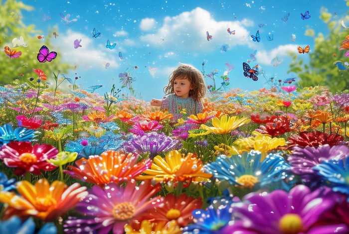 儿童故事彩虹色的花、彩虹色的花故事视频幼儿版