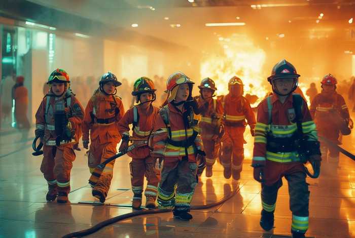 儿童故事商场救火（商场火灾事故视频）