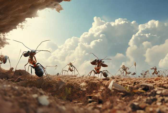 儿童笑话小故事蚂蚁补天 - 蚂蚁补天民间故事