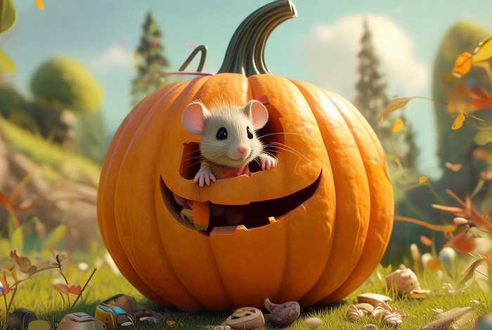 儿童故事南瓜里的老鼠，绘本故事南瓜里的小老鼠