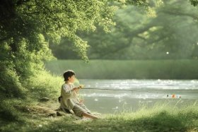 《小儿垂钓》故事；《小儿垂钓》故事内容