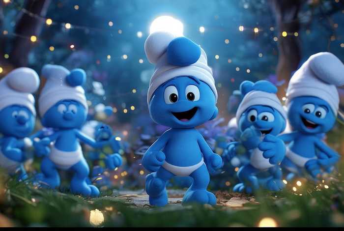 3-6岁儿童睡前故事蓝精灵；适合3-6岁睡前故事