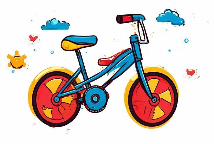 儿童脚踏车图片 儿童脚踏车图片大全 简笔画