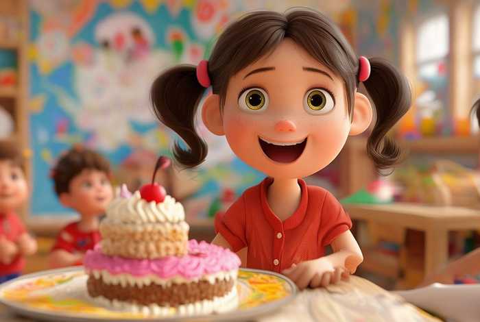 儿童故事第二块蛋糕；幼儿园第二块蛋糕故事图片
