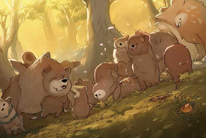 儿童故事狡猾的狐狸和愚蠢的鹅，狡猾的狐狸和愚蠢的熊