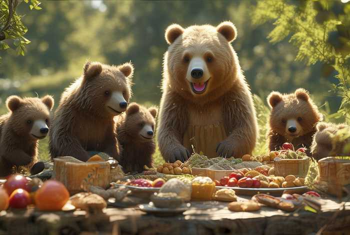 儿童故事熊妈妈请客的故事 幼儿故事熊妈妈请客 儿童故事熊妈妈请客的故事 幼儿故事熊妈妈请客