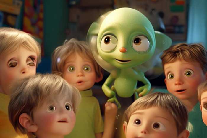 儿童故事外星人的故事 - 关于外星人的幼儿故事