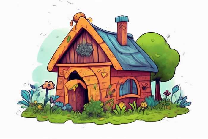 儿童故事狗窝,狗窝儿童简笔画 儿童故事狗窝,狗窝儿童简笔画