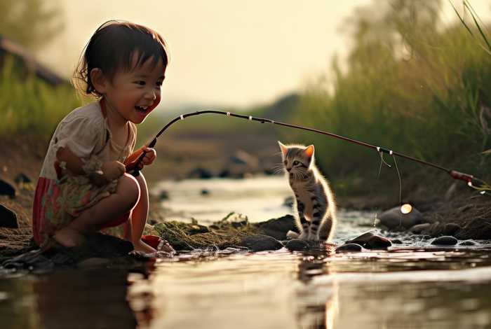 儿童故事小猫钓鱼的原文（小猫钓鱼的故事课文）