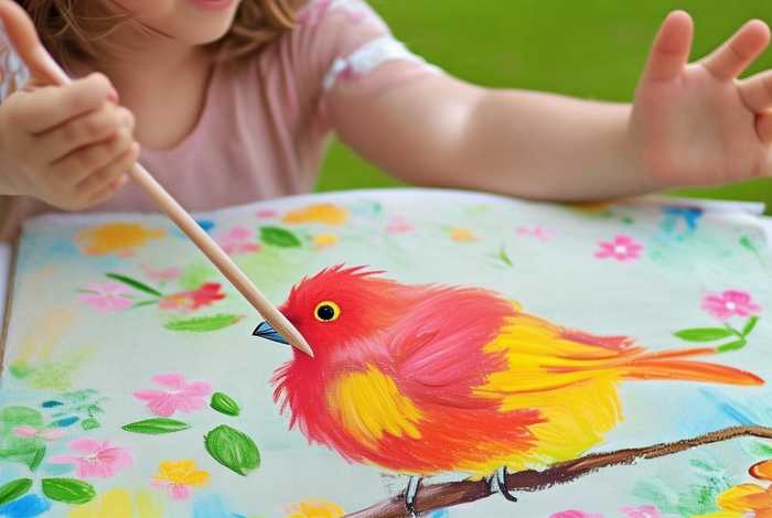 儿童绘画小鸟；儿童绘画 小鸟