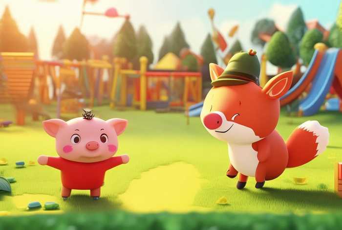 儿童故事小猪狐狸、狐狸和小猪的故事幼儿园