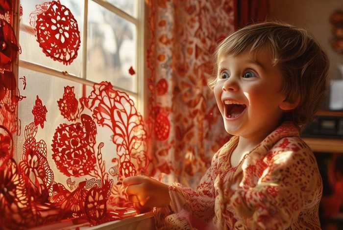 儿童故事贴窗花 贴窗花的故事