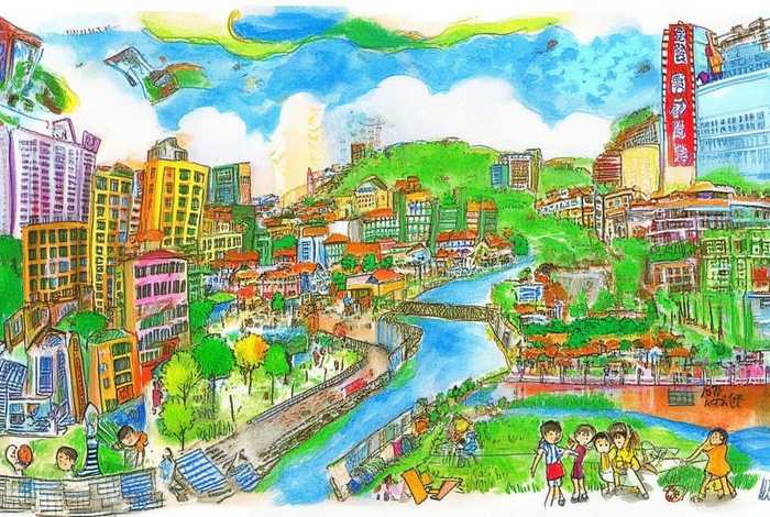 儿童画德阳 - 美丽德阳儿童画