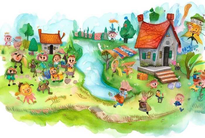 儿童故事画图片手绘、儿童故事画图片 儿童故事画图片手绘、儿童故事画图片