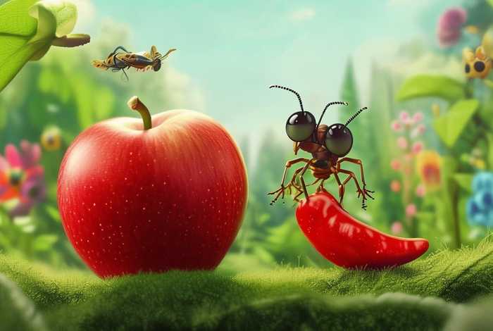 儿童故事小蚂蚁吃辣椒 小蚂蚁吃苹果故事 儿童故事小蚂蚁吃辣椒 小蚂蚁吃苹果故事