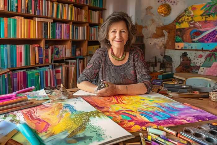 儿童小说作者 - 儿童小说作者,内心喜欢亮丽的色彩