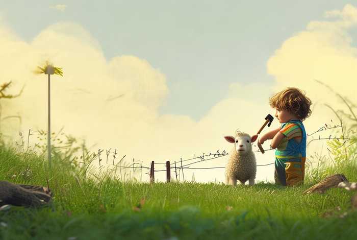 儿童亡羊补牢怎么画（亡羊补牢 怎么画）