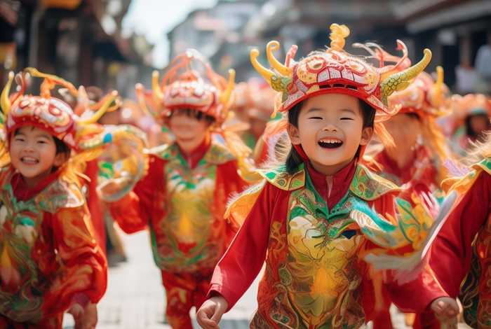 儿童 舞龙 - 儿童舞龙服装