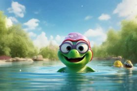 routine英语绘本，froggy learns to swim英语绘本