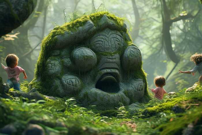 儿童故事会动的大石头；会动的大石头 故事