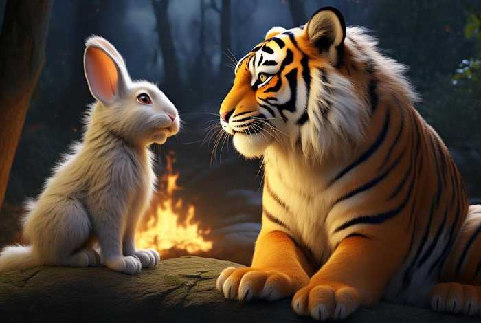 儿童睡前故事全集老虎与小兔子 - 睡前小故事老虎和兔子 儿童睡前故事全集老虎与小兔子 - 睡前小故事老虎和兔子