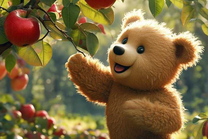 儿童故事小熊抓苹果;小熊摘苹果幼儿故事 儿童故事小熊抓苹果;小熊摘苹果幼儿故事