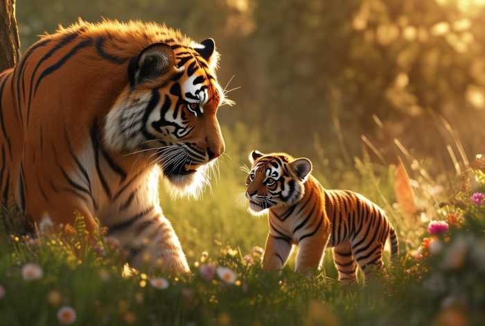 儿童睡前故事老虎学本领、小老虎学本领的故事