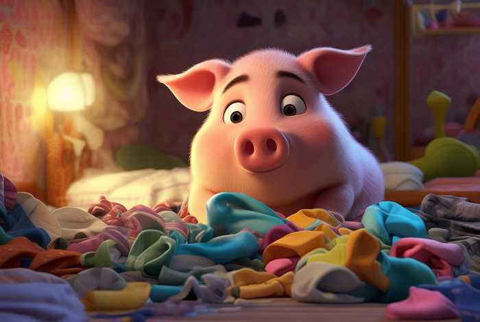 儿童睡前故事小猪找衣服 - 小猪找衣服绘本故事 儿童睡前故事小猪找衣服 - 小猪找衣服绘本故事