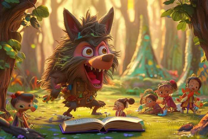 儿童故事大野狼，大野狼的故事大班教案