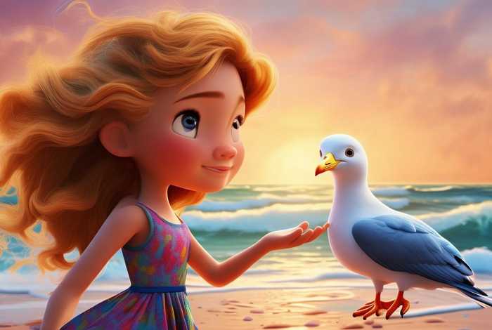 儿童故事海鸥视频 海鸥姑娘故事视频