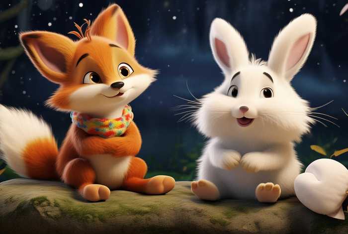儿童睡前故事狐狸和小白兔的故事；小狐狸和小白兔的睡前故事