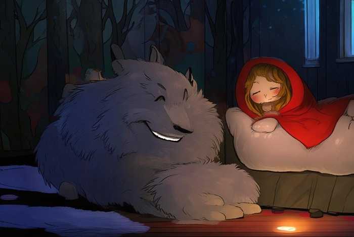 儿童睡前故事小红帽和狼外婆 睡前故事小红帽与狼外婆