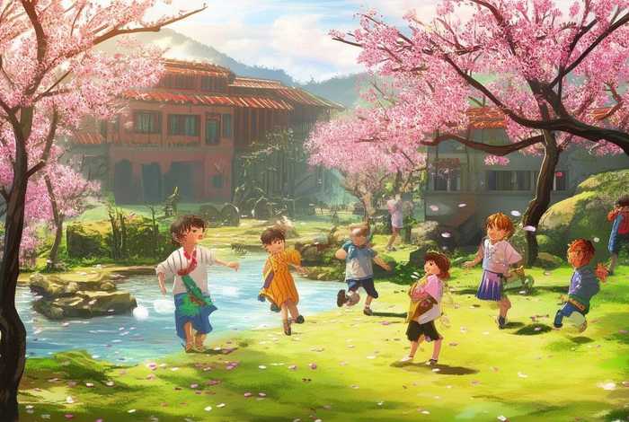 儿童文学桃花源的故事 - 桃花源的故事全文阅读