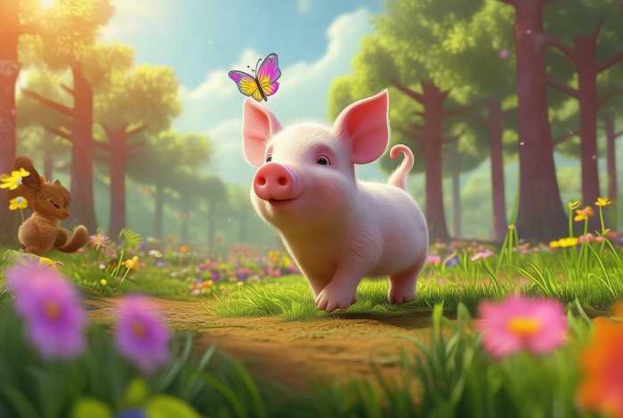 儿童故事猪的故事 - 猪的幼儿故事