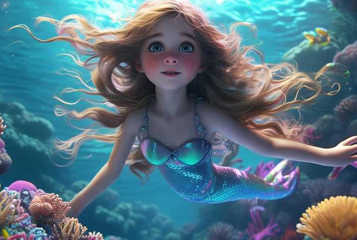 儿童美人鱼故事睡前完整故事、少儿睡前故事美人鱼的故事