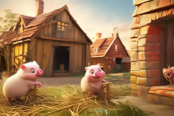 儿童英语小短剧、儿童英语短剧剧本《三只小猪》 儿童英语小短剧、儿童英语短剧剧本《三只小猪》