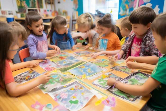 儿童故事贴画手工制作，故事粘贴画 幼儿园