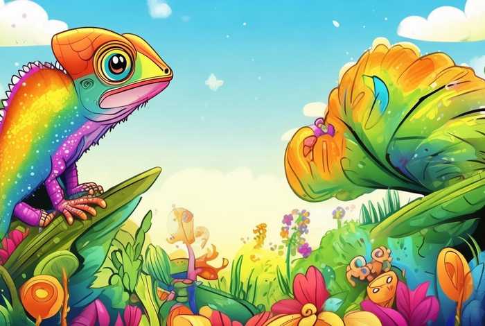 儿童变色龙绘本故事、幼儿绘本故事变色龙 儿童变色龙绘本故事、幼儿绘本故事变色龙