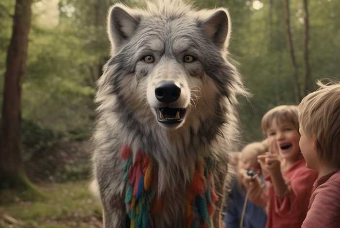 儿童故事老狼整容故事，老狼的故事 视频