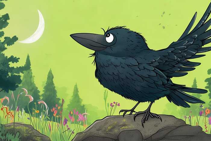 儿童故事黑乌鸦吹牛；乌鸦吹牛的故事