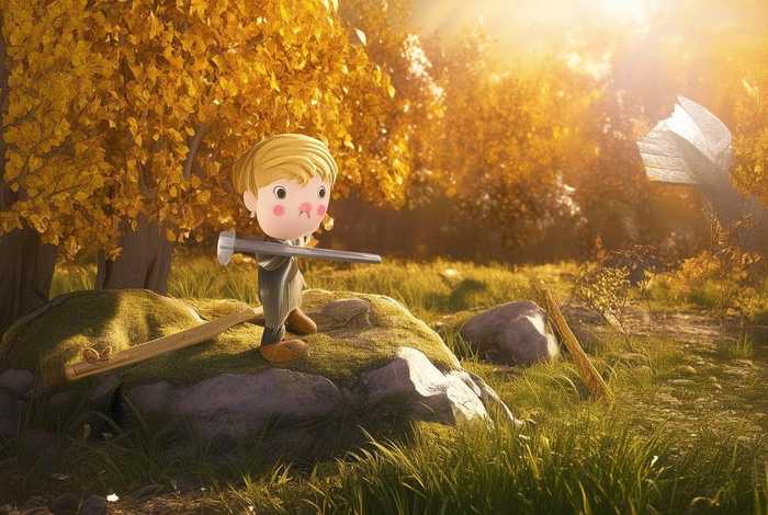 儿童故事金斧银斧 - 幼儿故事金斧头银斧头