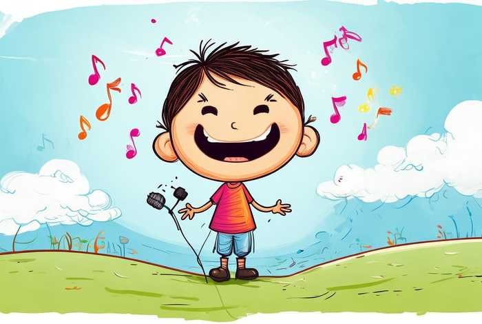 儿童唱歌图片，儿童唱歌图片简笔画