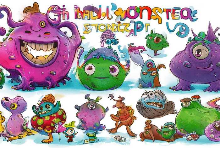 儿童怪兽大全（儿童怪兽图片大全大图）