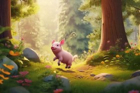 0到3岁儿童故事创编猪、3一4岁幼儿的小故事野猪