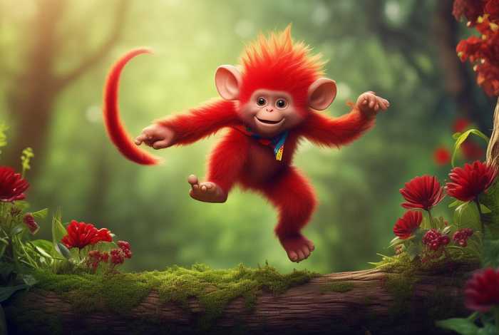 儿童红猴子故事；幼儿故事红猴子的故事