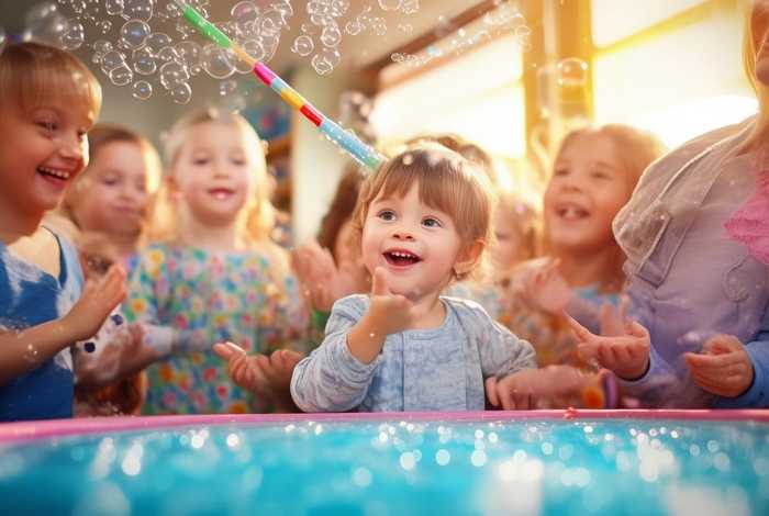 儿童故事吹泡泡小班、幼儿园课程故事吹泡泡小班