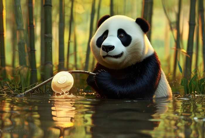 a clever panda故事（a clever panda 视频）