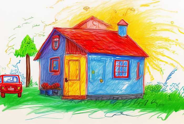 儿童画我的家简笔画；儿童简笔画 我的家