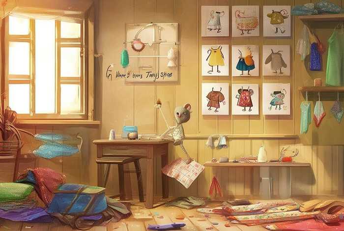 儿童睡前故事小老鼠的裁缝店，小老鼠的裁缝店绘本故事