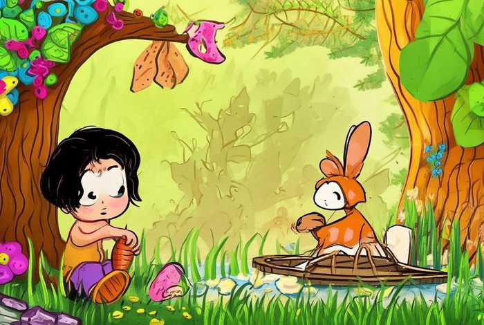 儿童故事守株待兔绘本故事；守株待兔的故事绘本